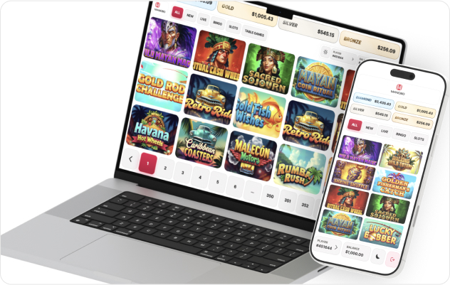 The same account works across computers and smartphones — players can keep playing anytime, anywhere